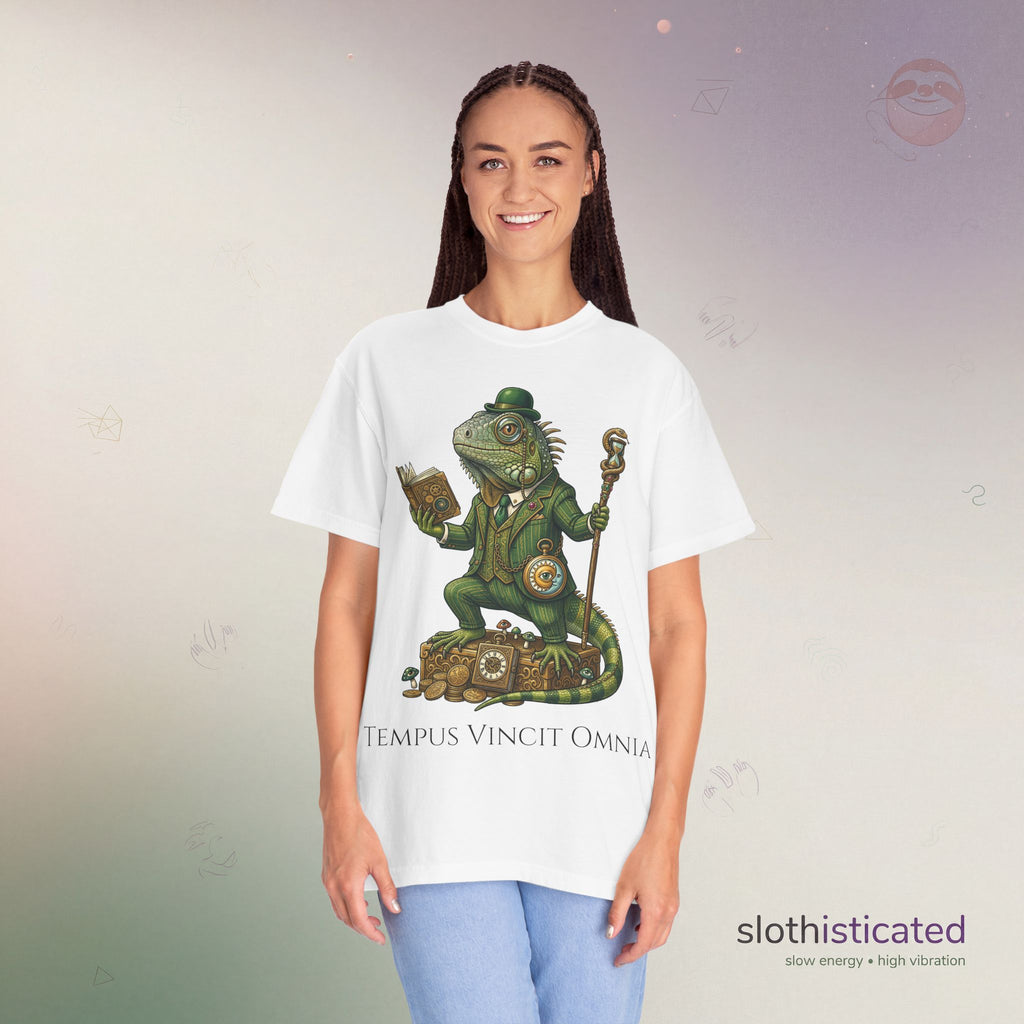 The Keeper of Hours — Mystical Iguana Sage T-Shirt