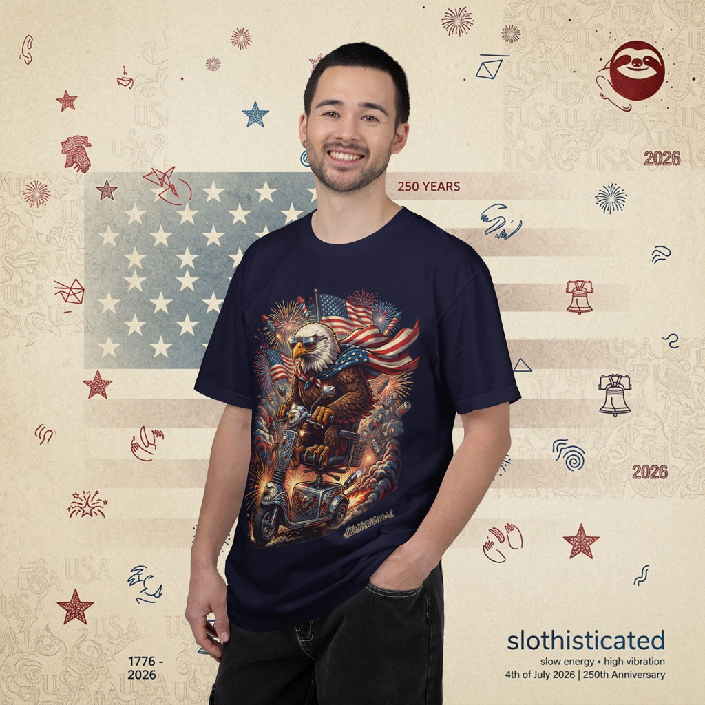 The Outrider — Patriotic Bald Eagle Motorcycle T-Shirt