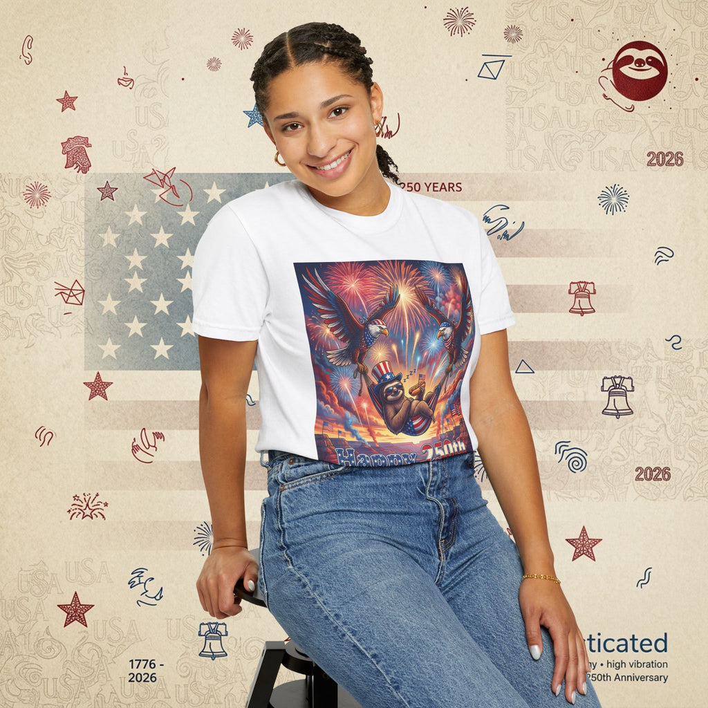 The Repose — Sloth Hammock 250th Anniversary T-Shirt