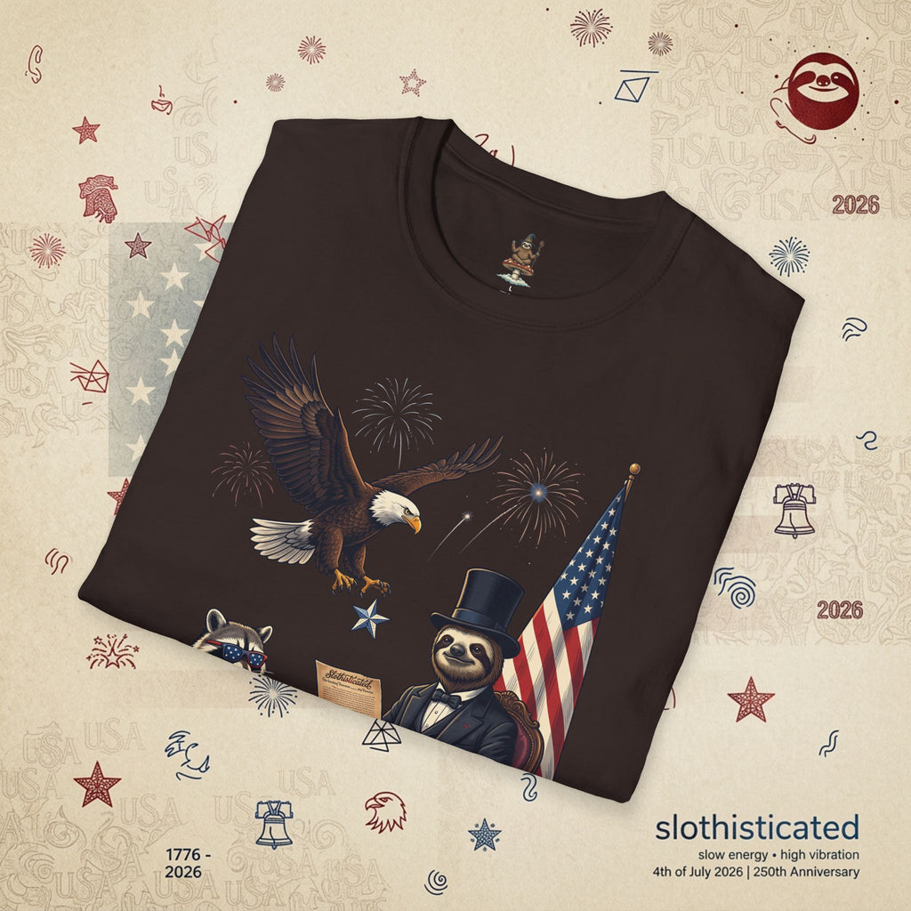 The Statesman — Lincoln-Era Sloth Portrait Tee