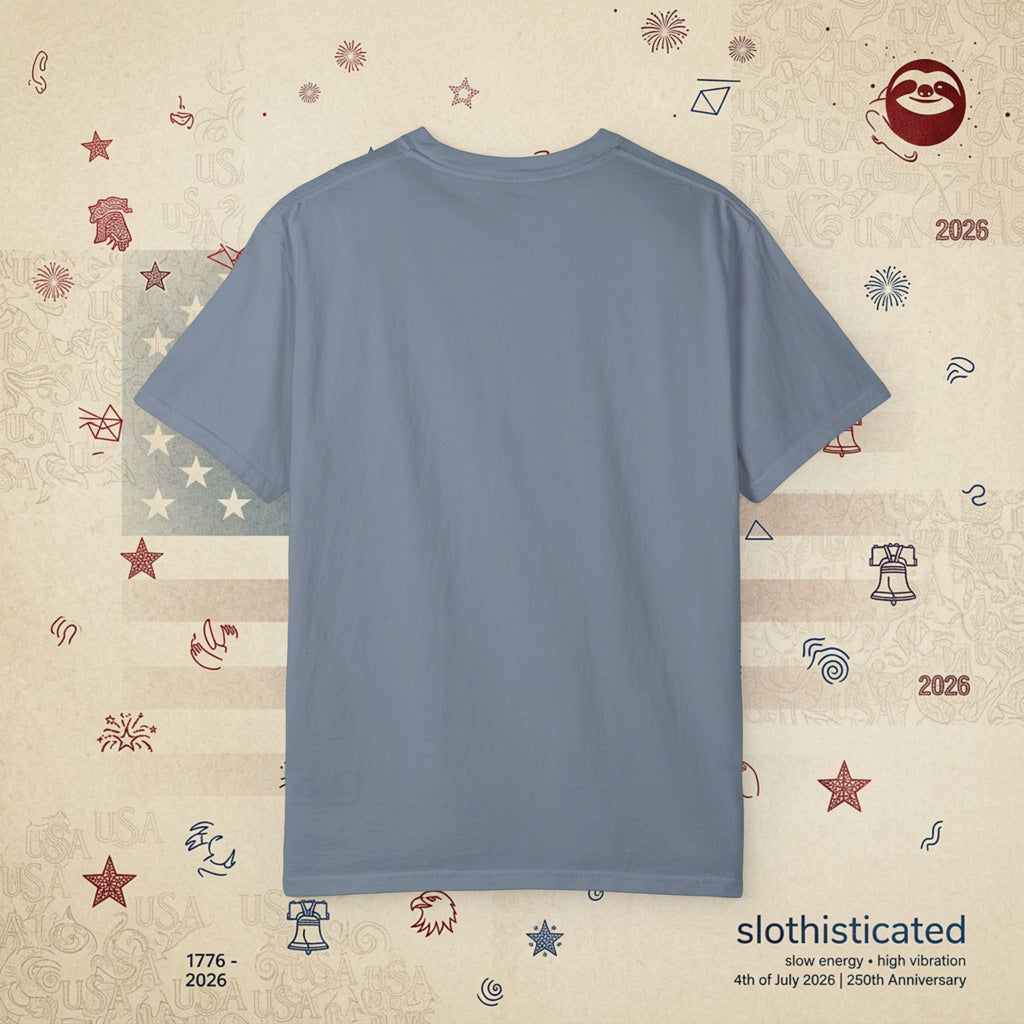 The Late Brunch — Liberty Bell Sloth Vintage Illustration Tee