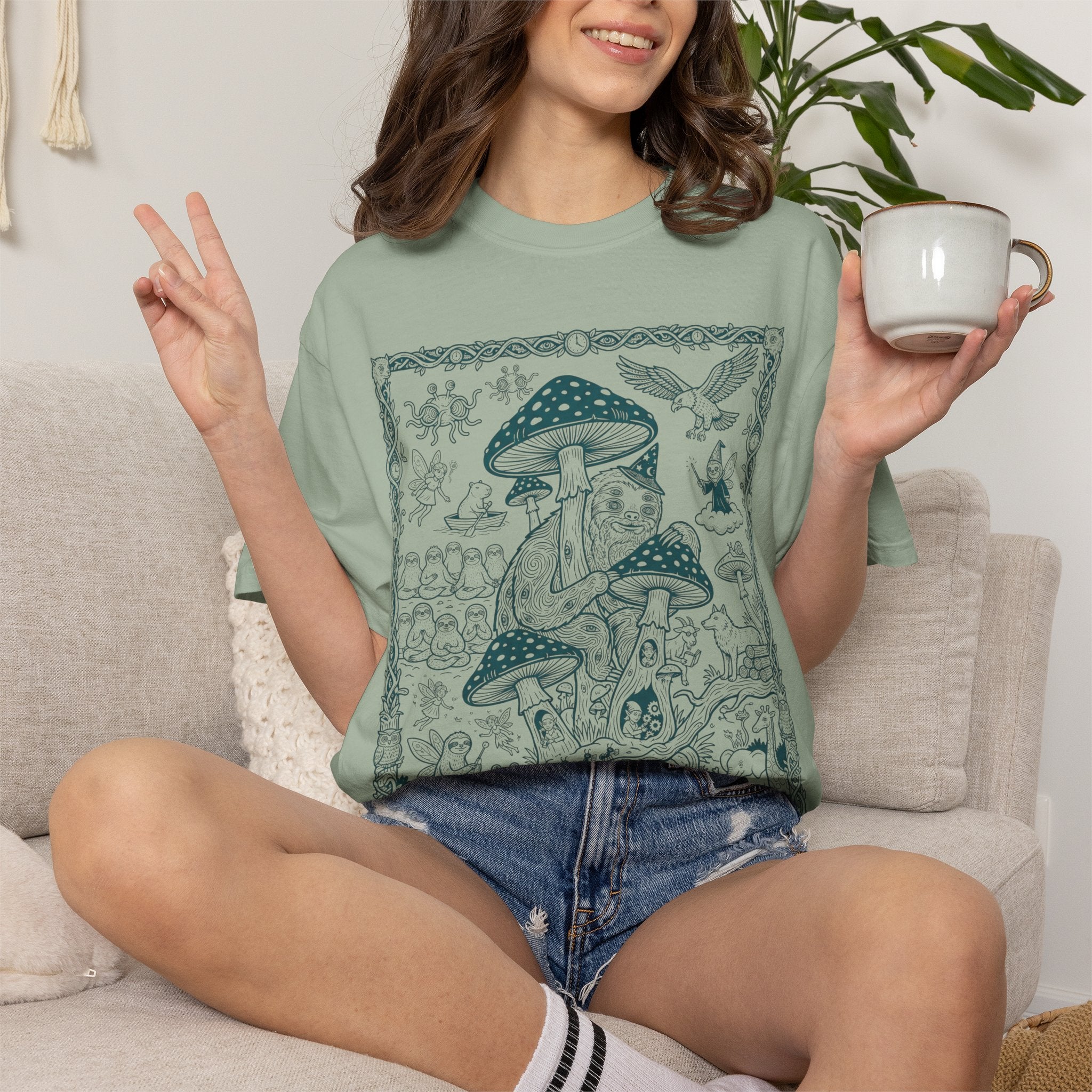 The Mushroom Court — A Fungal Folktale in Ink