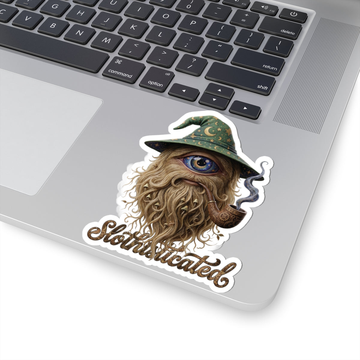 The Patron Wizard — Slothisticated Wordmark Kiss-Cut Sticker