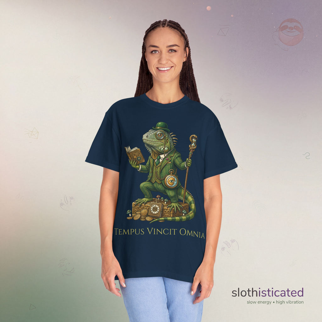 The Keeper of Hours — Mystical Iguana Sage T-Shirt