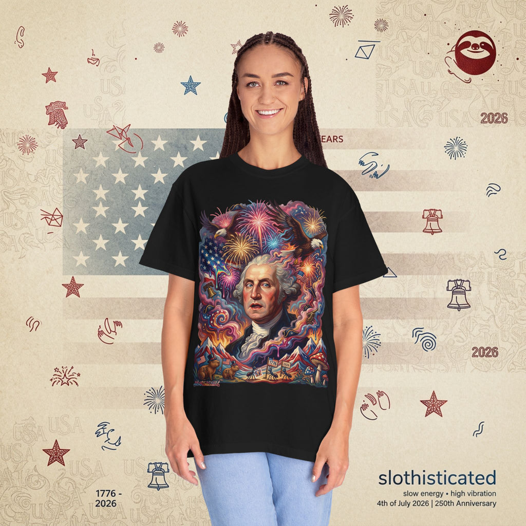 The Reverie — Psychedelic George Washington Fireworks T-Shirt