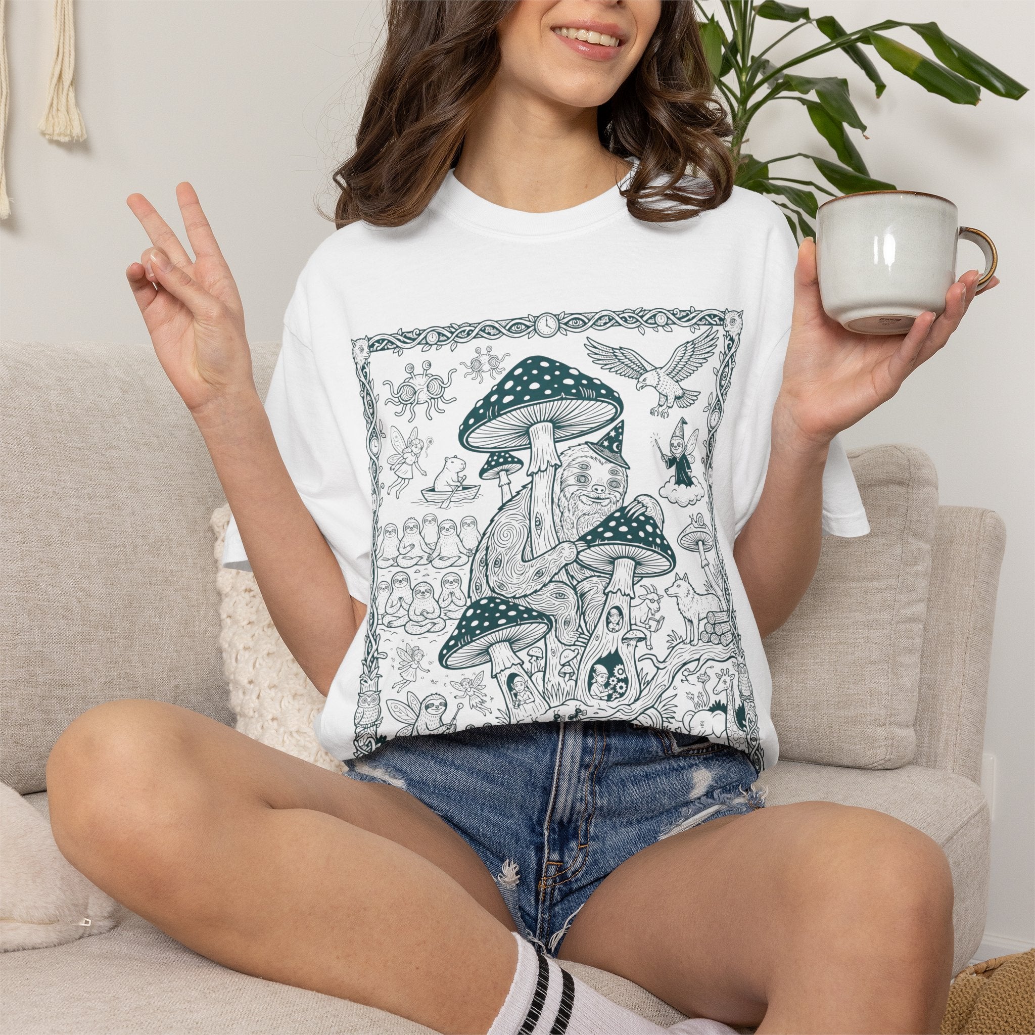 The Mushroom Court — A Fungal Folktale in Ink