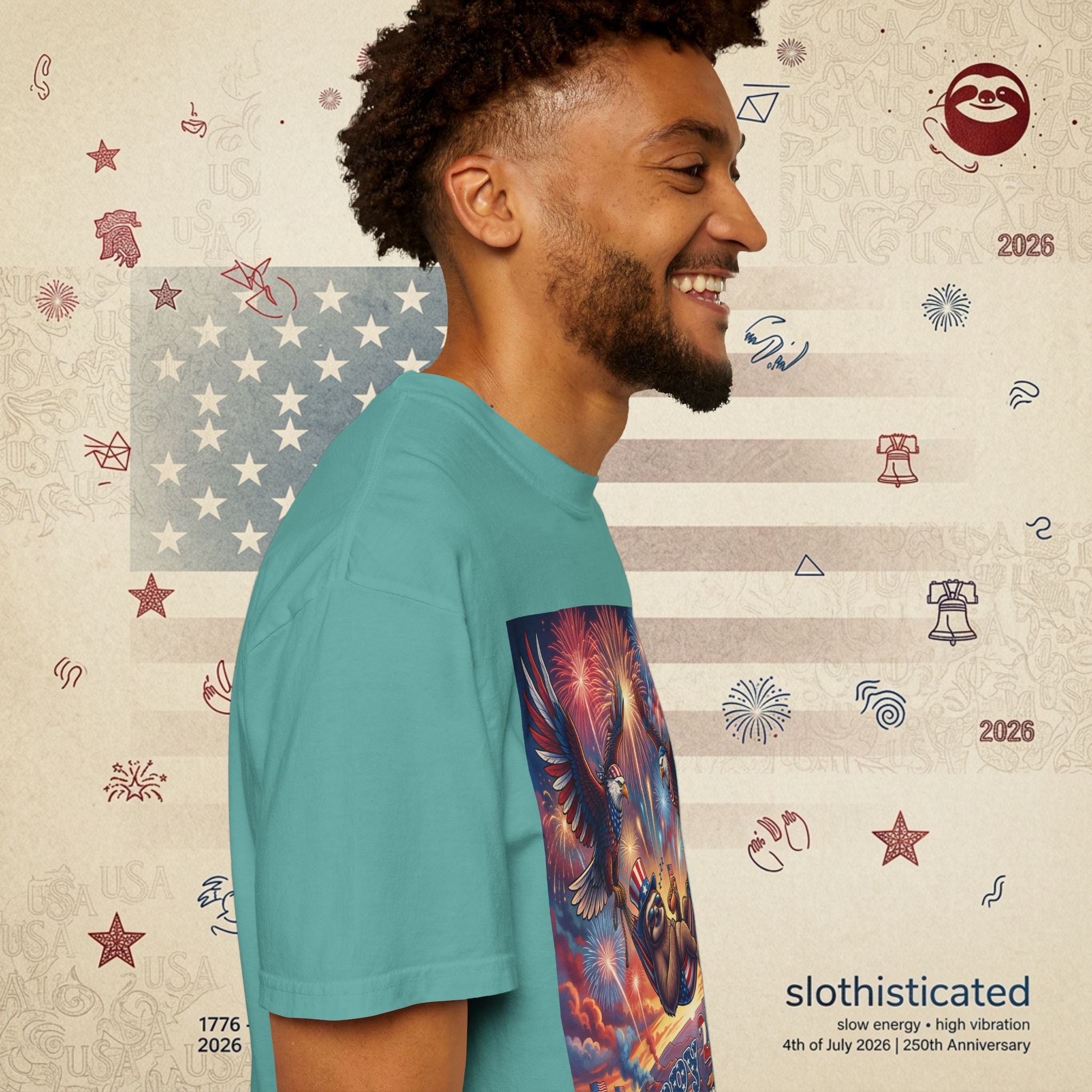 The Repose — Sloth Hammock 250th Anniversary T-Shirt