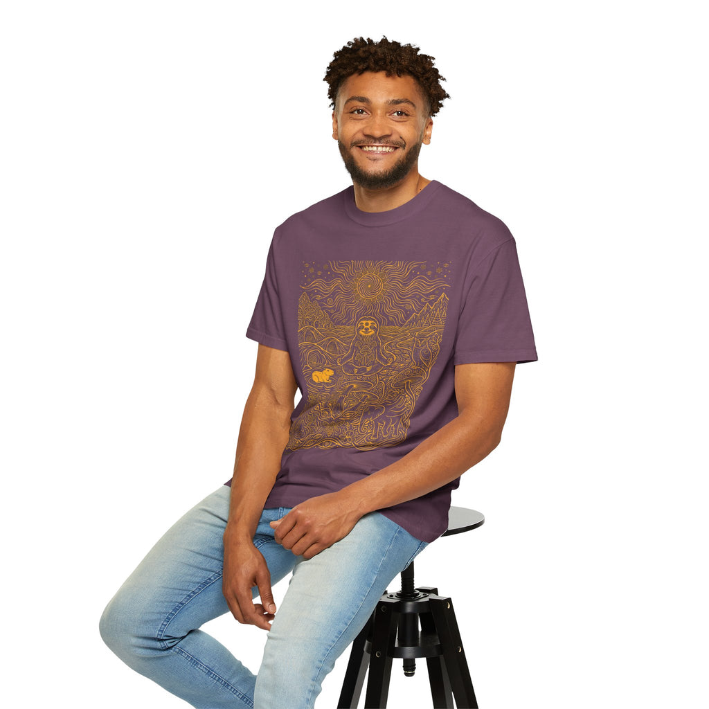 The Stillness — Meditating Sloth Mandala T-Shirt
