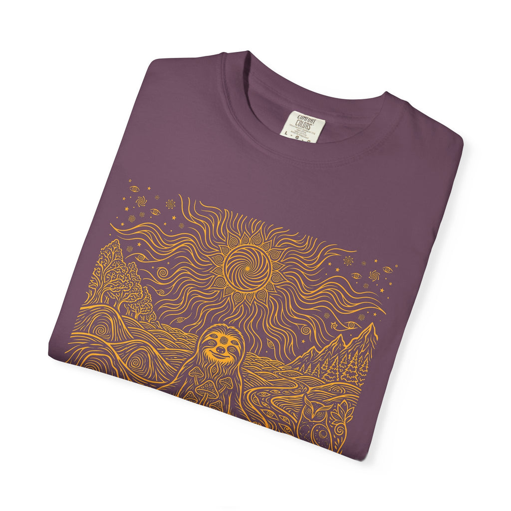 The Stillness — Meditating Sloth Mandala T-Shirt
