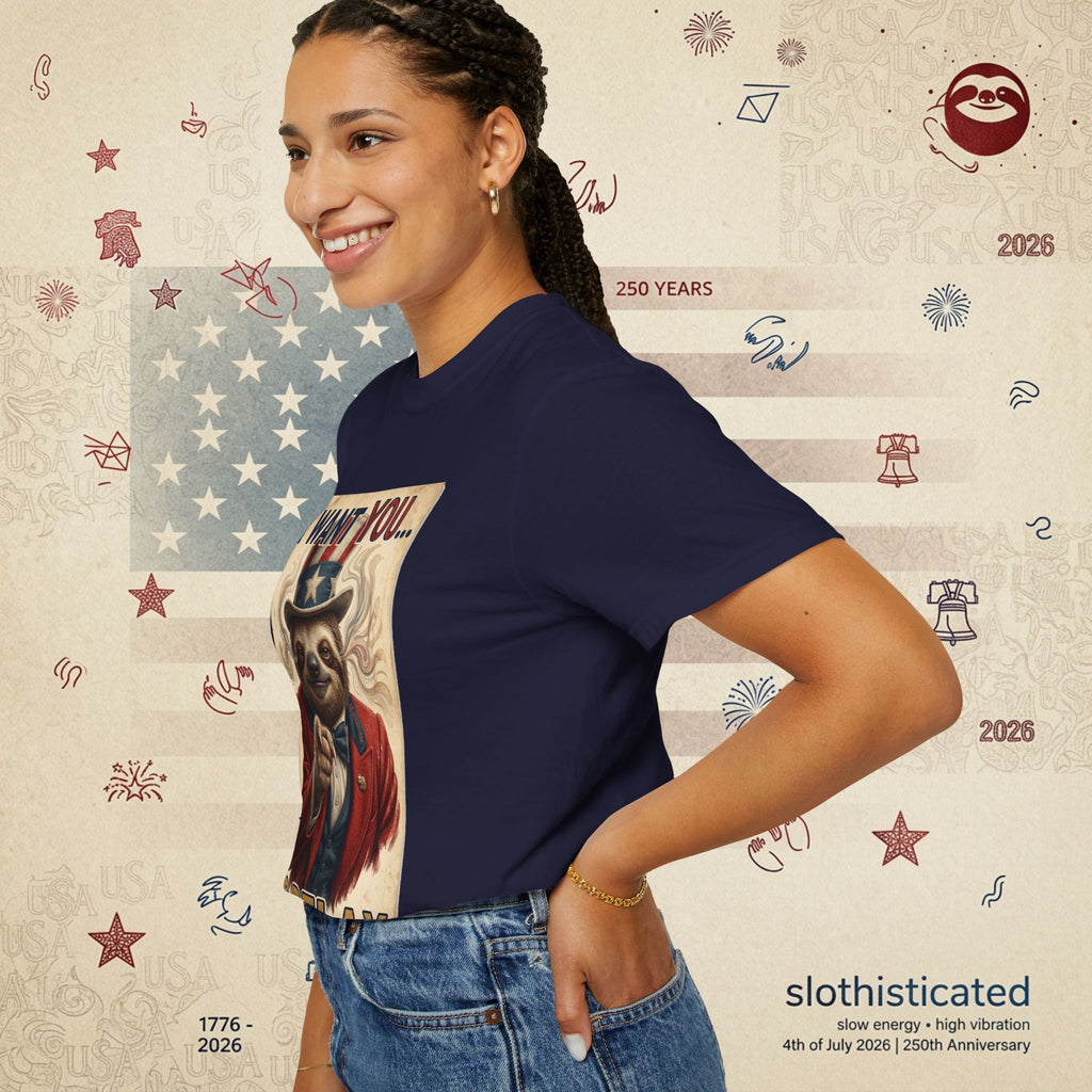 Uncle Slow — Patriotic Uncle Sam Sloth Relax Parody T-Shirt