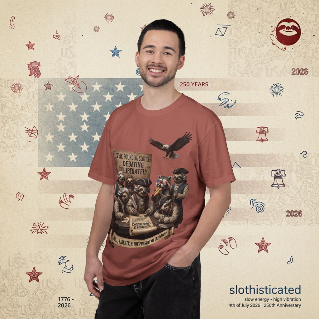 The Founding Sloths — Debating Deliberately Colonial Sloth Tee