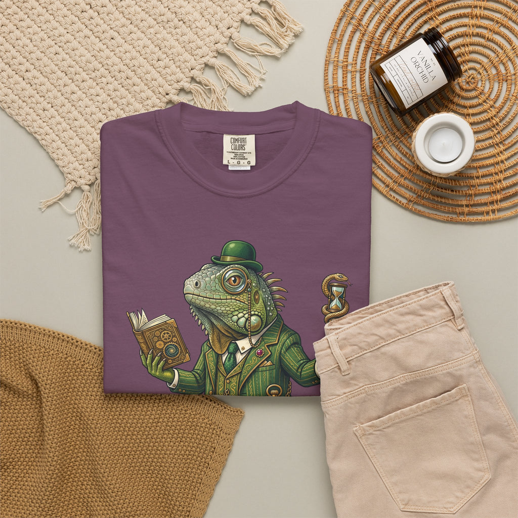 The Keeper of Hours — Mystical Iguana Sage T-Shirt