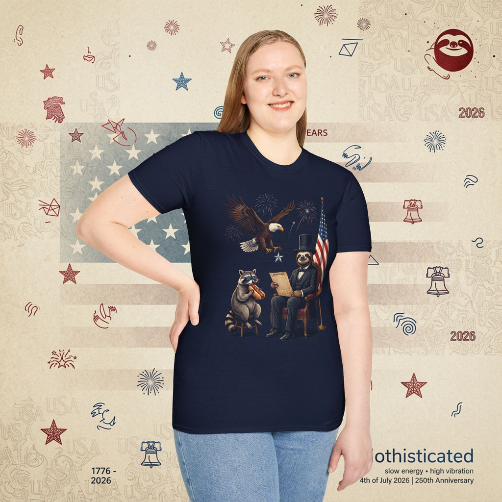 The Statesman — Lincoln-Era Sloth Portrait Tee