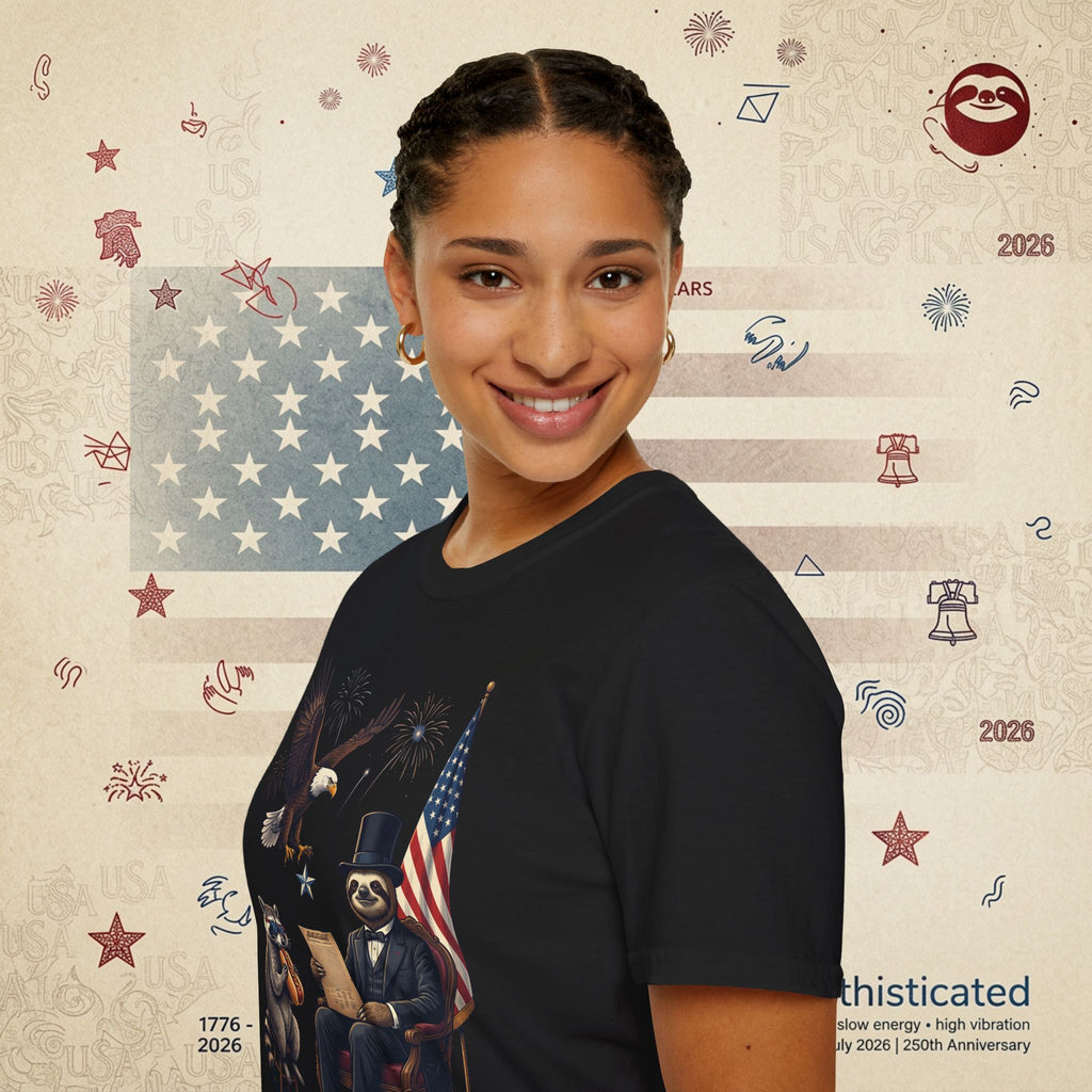The Statesman — Lincoln-Era Sloth Portrait Tee