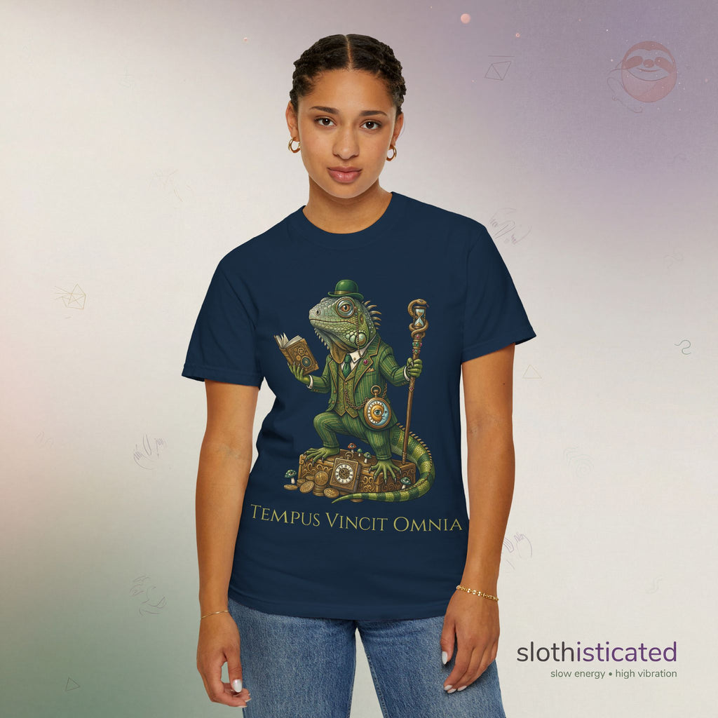The Keeper of Hours — Mystical Iguana Sage T-Shirt