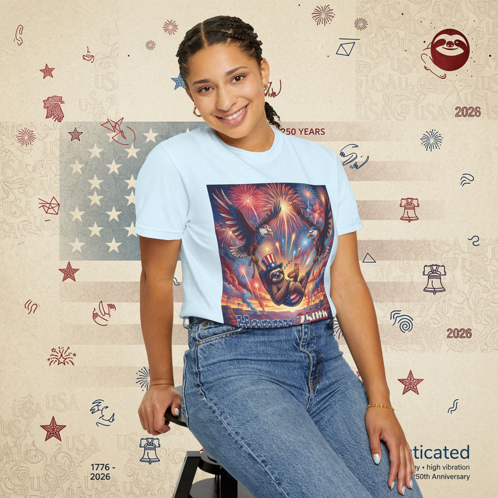 The Repose — Sloth Hammock 250th Anniversary T-Shirt