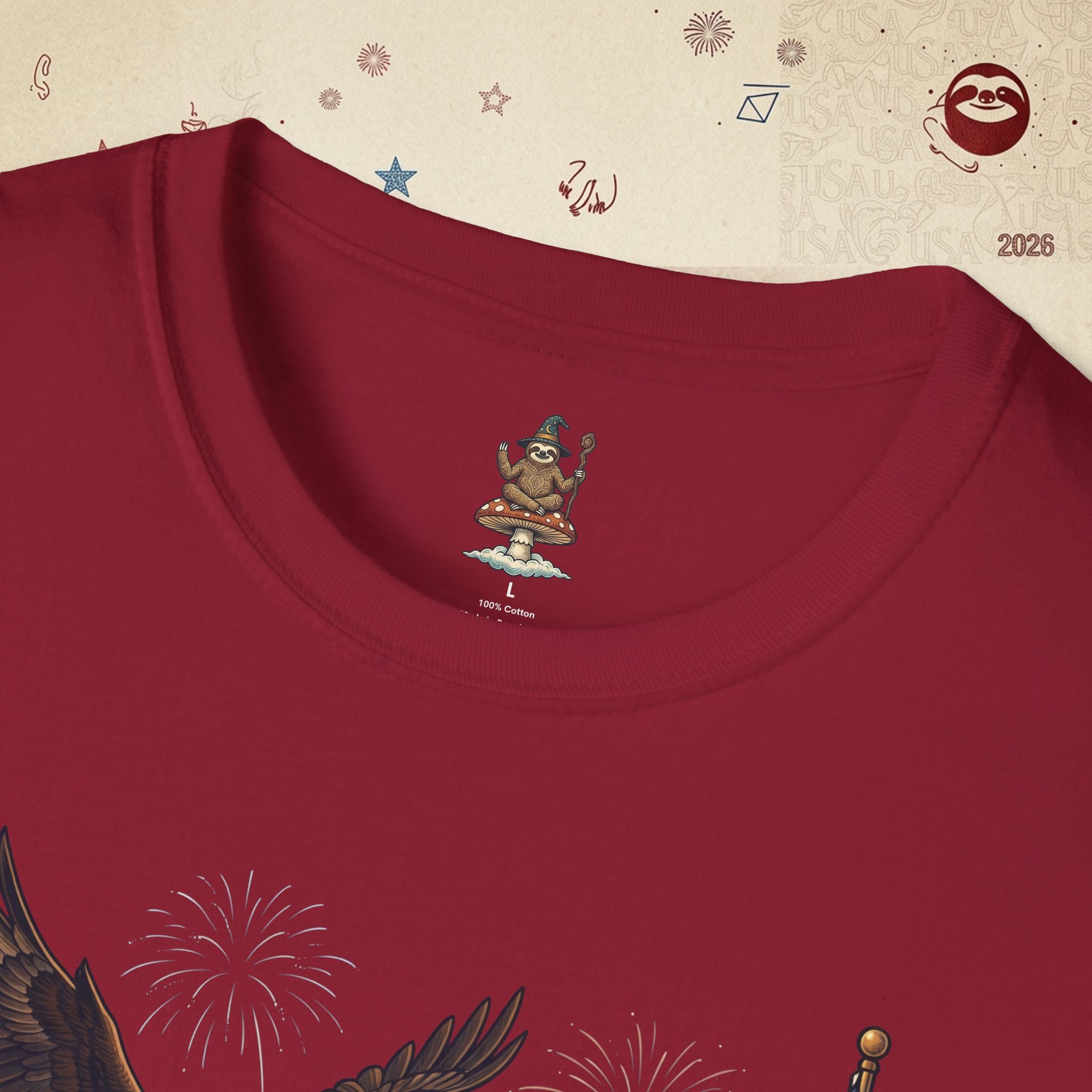 The Statesman — Lincoln-Era Sloth Portrait Tee