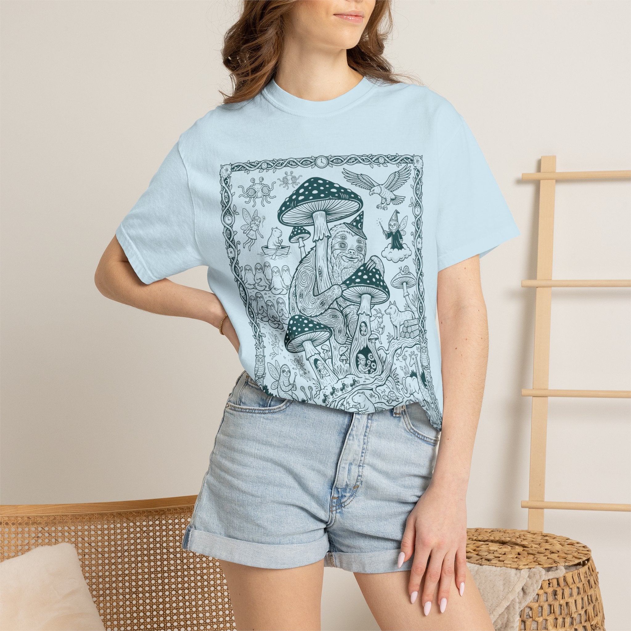 The Mushroom Court — A Fungal Folktale in Ink
