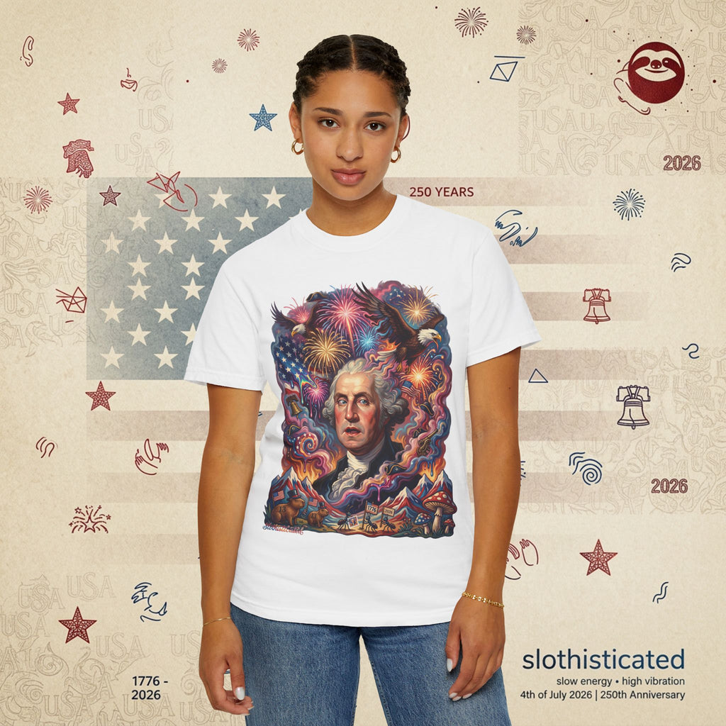 The Reverie — Psychedelic George Washington Fireworks T-Shirt