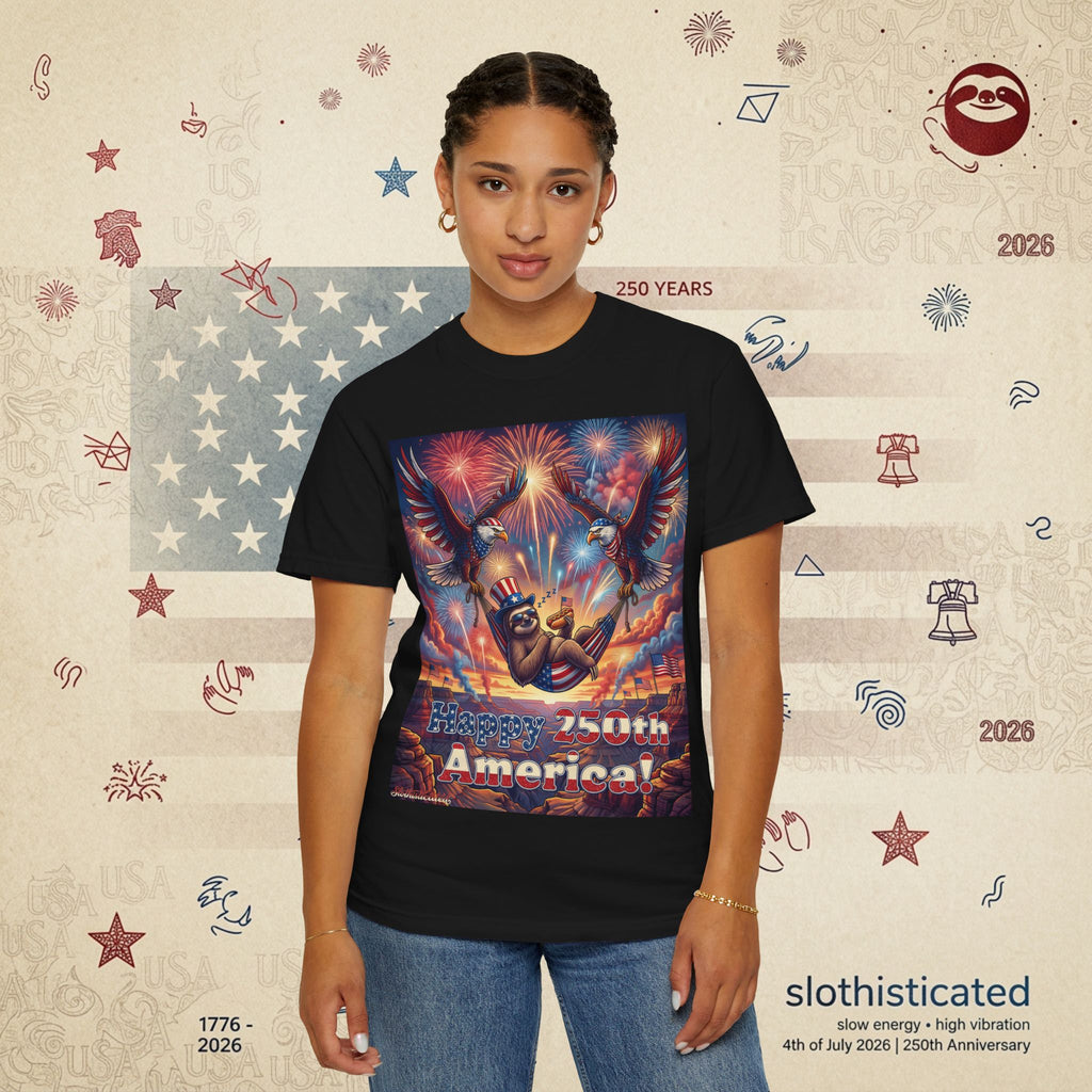 The Repose — Sloth Hammock 250th Anniversary T-Shirt
