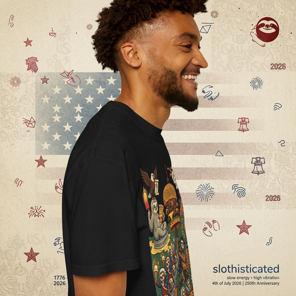 Independence Or Eats Later — Sloth Cookout Comic Tee