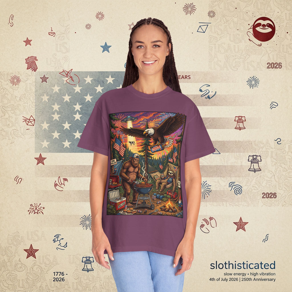 The Pitmaster — Patriotic Sasquatch Eagle Cookout T-Shirt