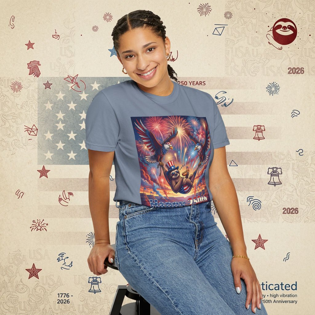 The Repose — Sloth Hammock 250th Anniversary T-Shirt