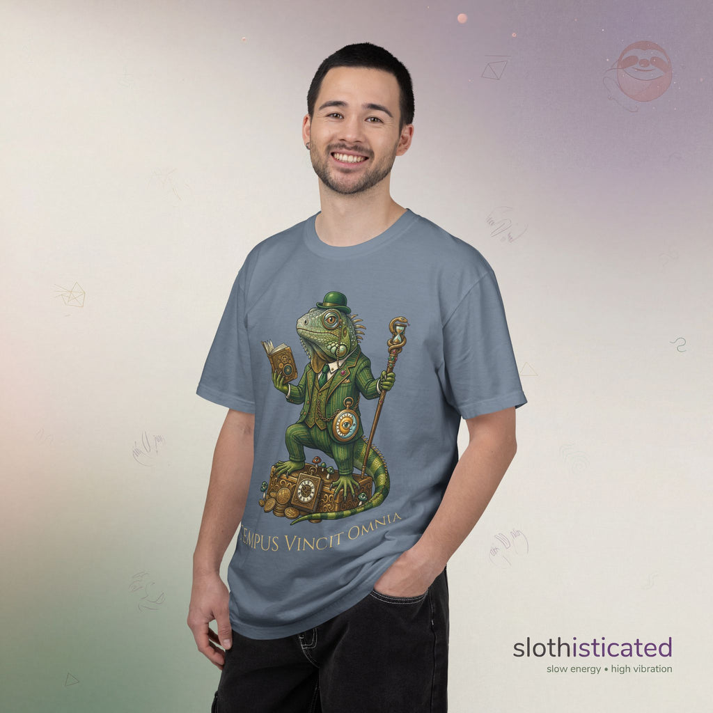 The Keeper of Hours — Mystical Iguana Sage T-Shirt