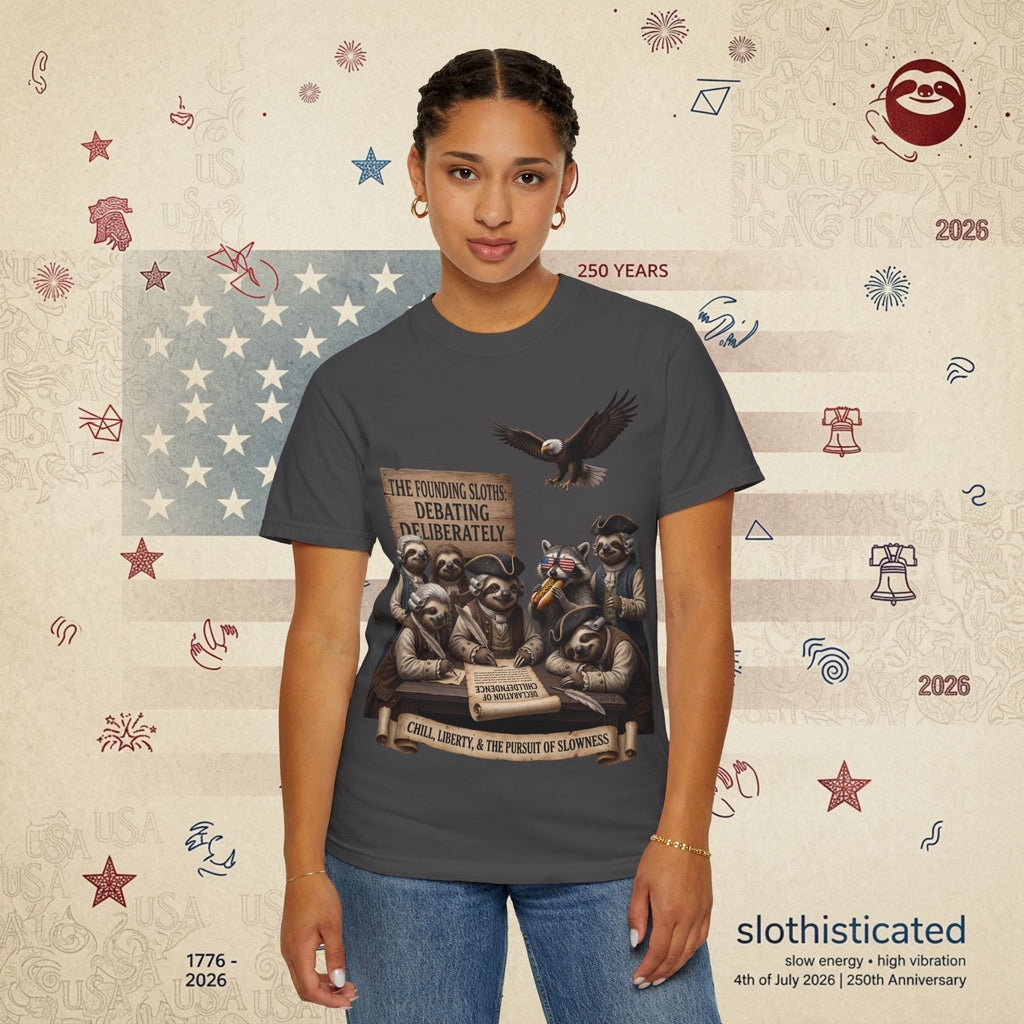 The Founding Sloths — Debating Deliberately Colonial Sloth Tee