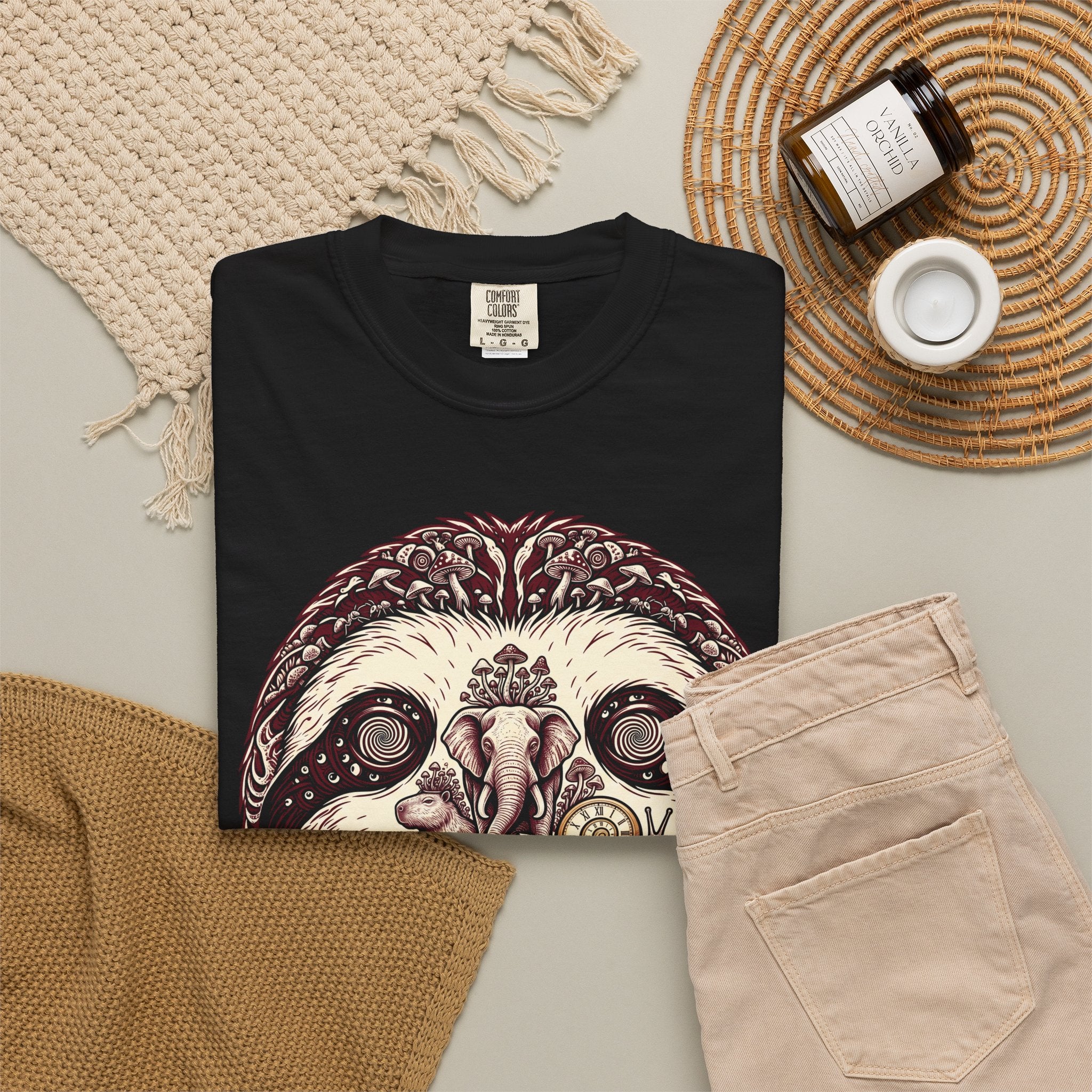 The Multitudes — Sloth Face Collage T-Shirt