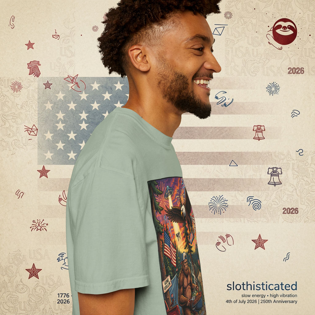 The Pitmaster — Patriotic Sasquatch Eagle Cookout T-Shirt