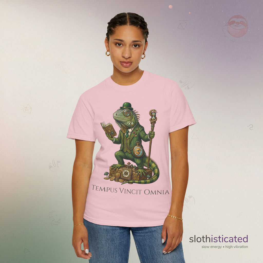 The Keeper of Hours — Mystical Iguana Sage T-Shirt