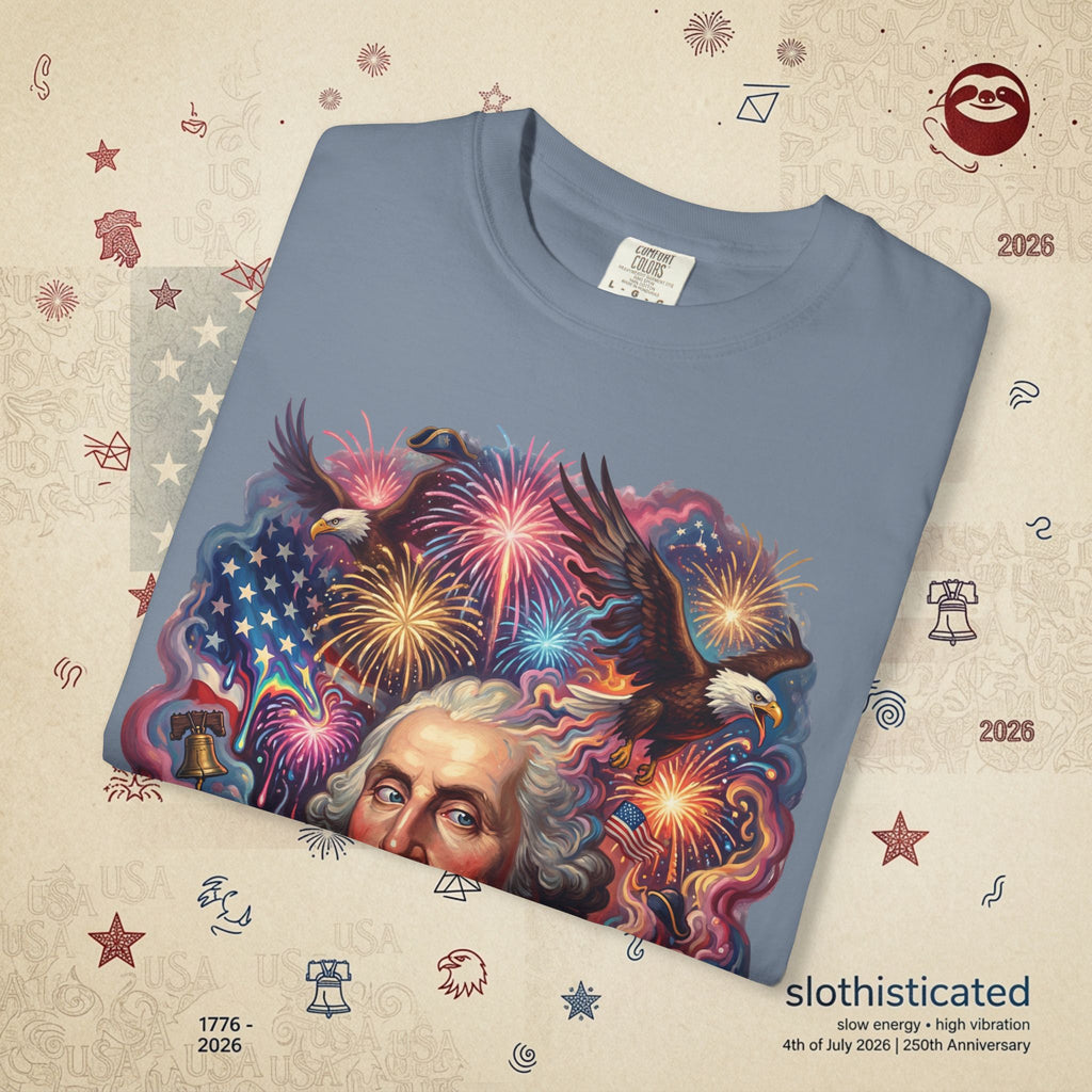 The Reverie — Psychedelic George Washington Fireworks T-Shirt