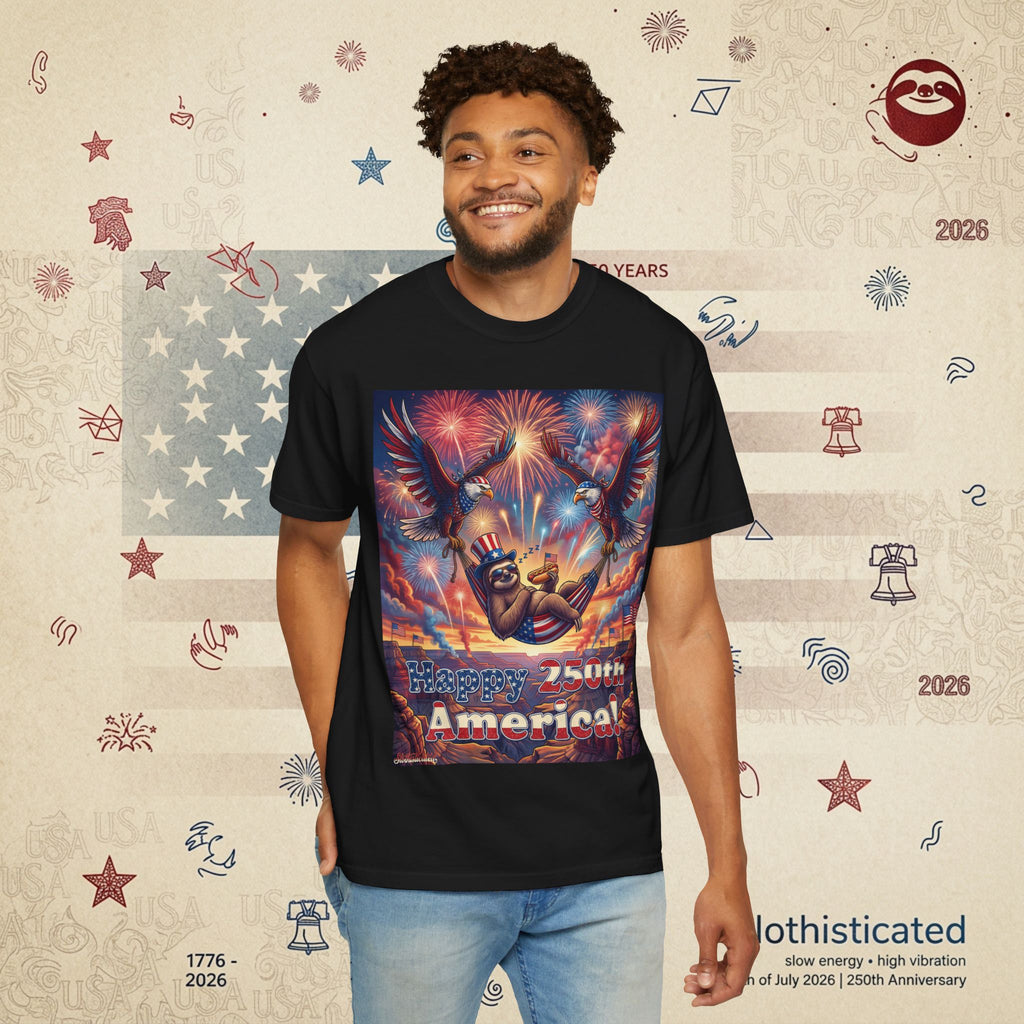 The Repose — Sloth Hammock 250th Anniversary T-Shirt