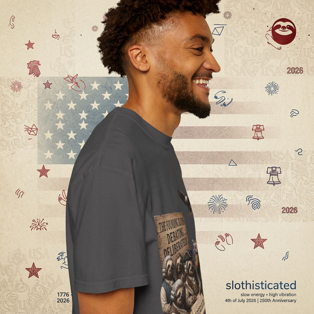 The Founding Sloths — Debating Deliberately Colonial Sloth Tee