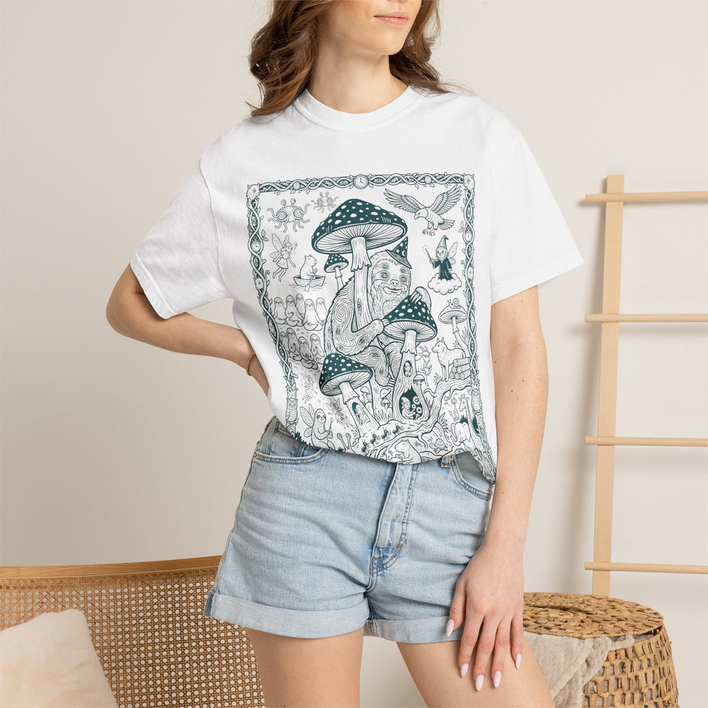 The Mushroom Court — A Fungal Folktale in Ink