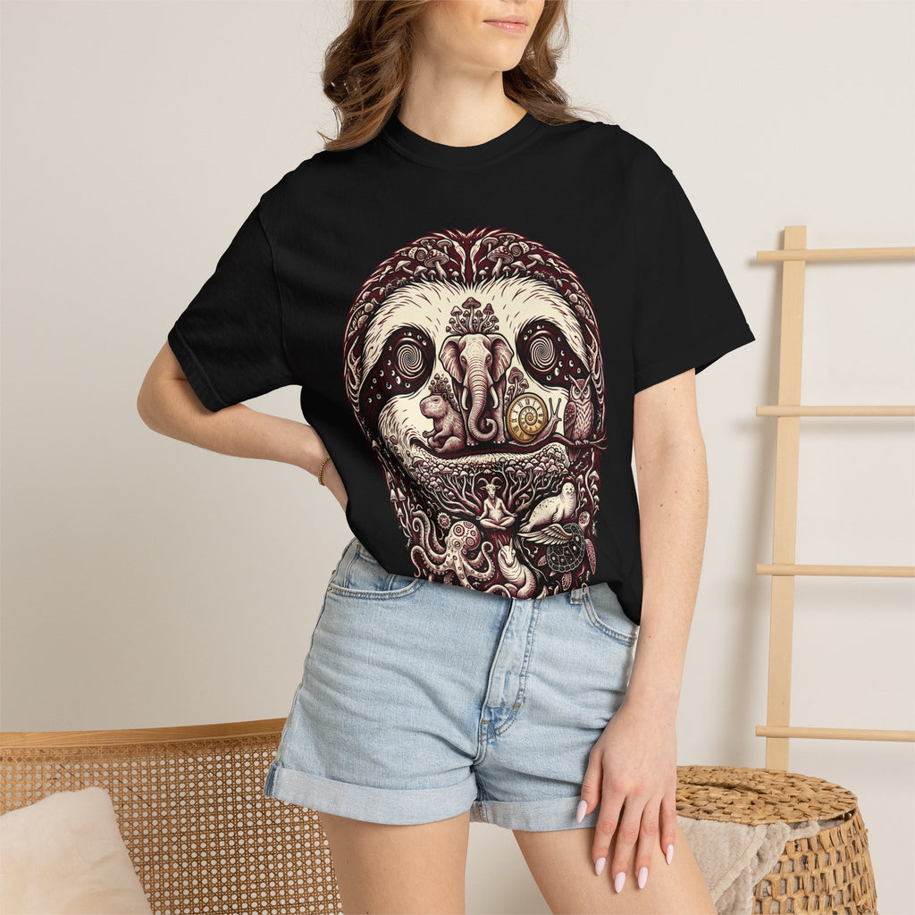 The Multitudes — Sloth Face Collage T-Shirt