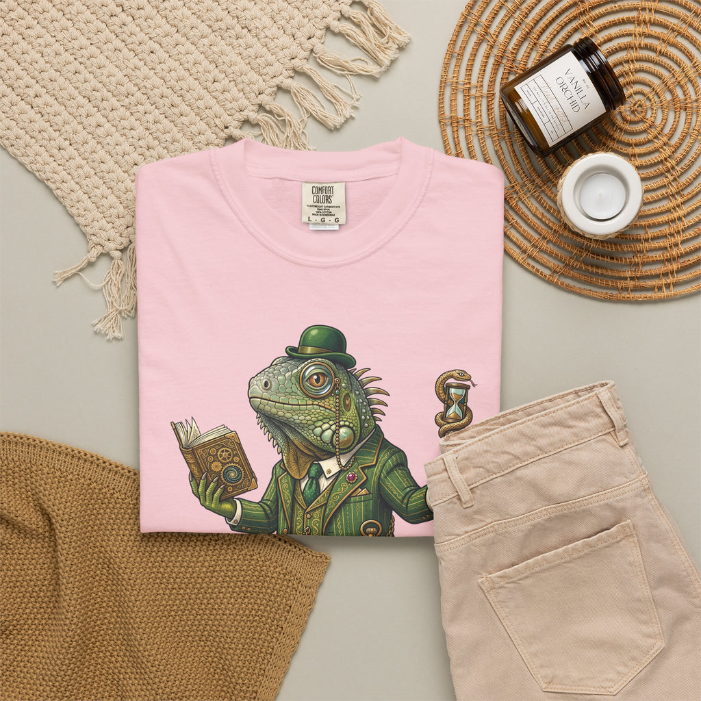 The Keeper of Hours — Mystical Iguana Sage T-Shirt