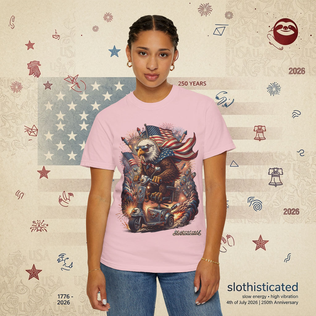 The Outrider — Patriotic Bald Eagle Motorcycle T-Shirt