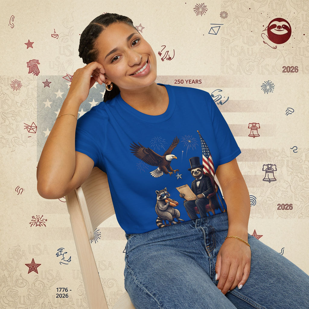 The Statesman — Lincoln-Era Sloth Portrait Tee