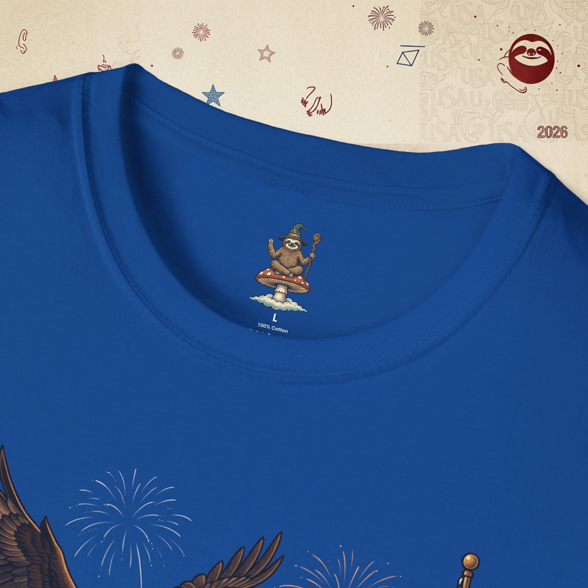 The Statesman — Lincoln-Era Sloth Portrait Tee