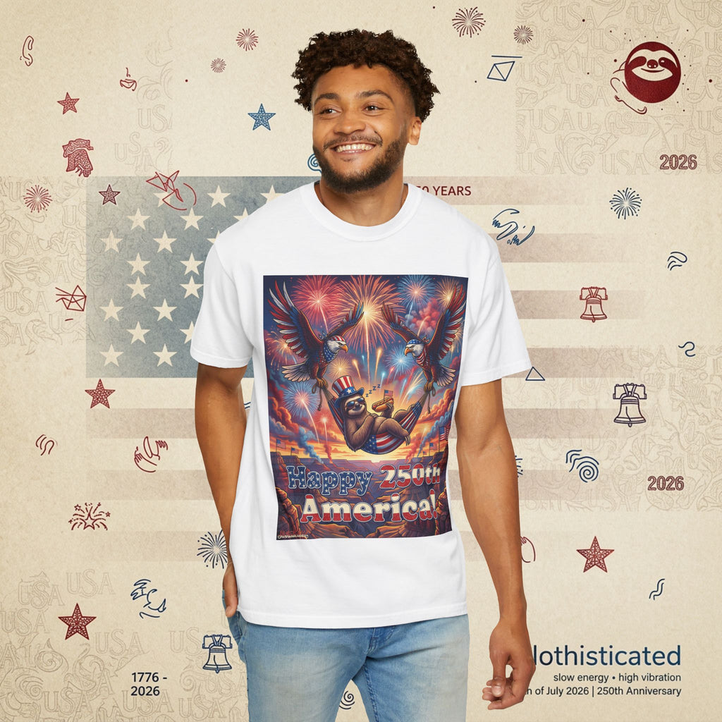 The Repose — Sloth Hammock 250th Anniversary T-Shirt