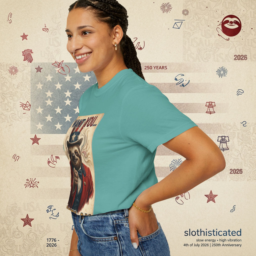 Uncle Slow — Patriotic Uncle Sam Sloth Relax Parody T-Shirt