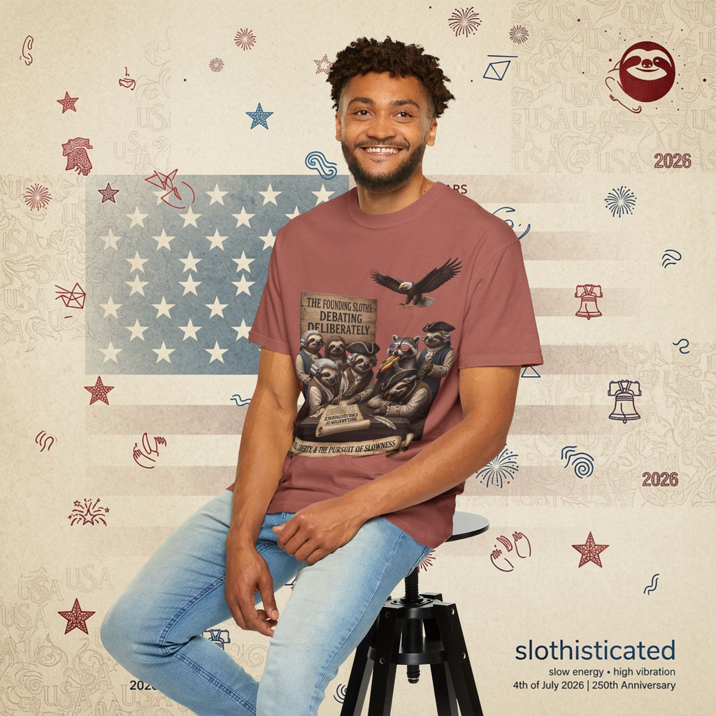 The Founding Sloths — Debating Deliberately Colonial Sloth Tee