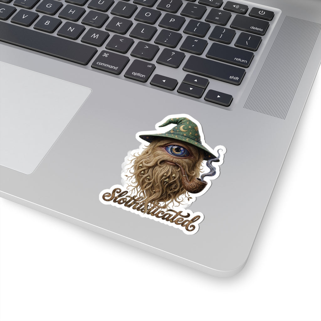 The Patron Wizard — Slothisticated Wordmark Kiss-Cut Sticker