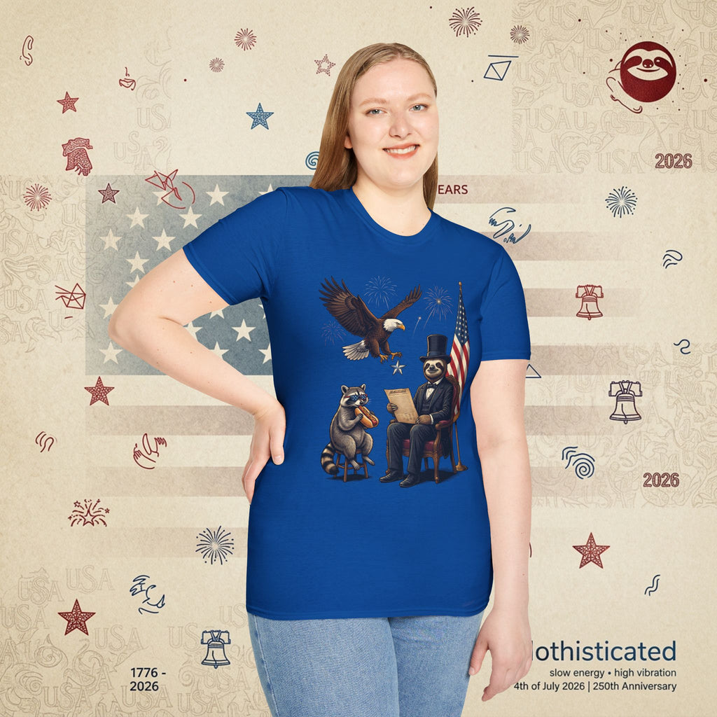 The Statesman — Lincoln-Era Sloth Portrait Tee