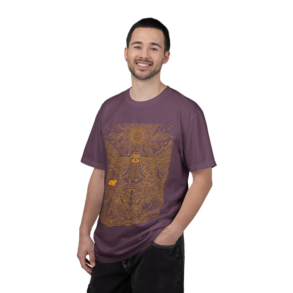 The Stillness — Meditating Sloth Mandala T-Shirt