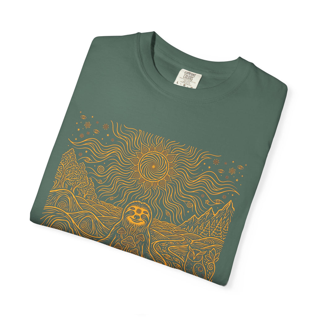 The Stillness — Meditating Sloth Mandala T-Shirt