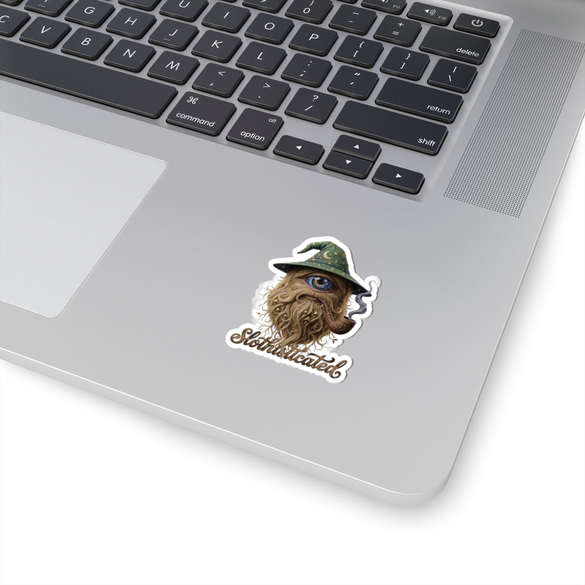 The Patron Wizard — Slothisticated Wordmark Kiss-Cut Sticker