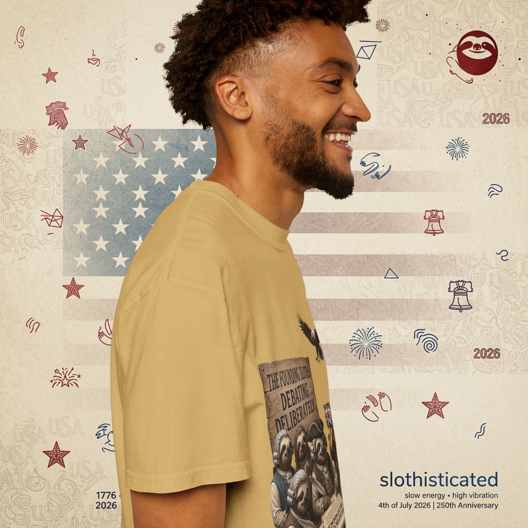 The Founding Sloths — Debating Deliberately Colonial Sloth Tee